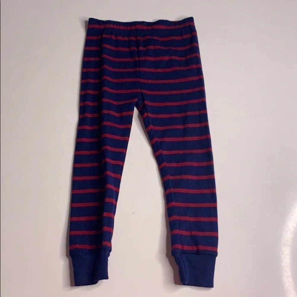 Carter’s 2 piece truck stripe lounge pajama set 3T boys red navy blue